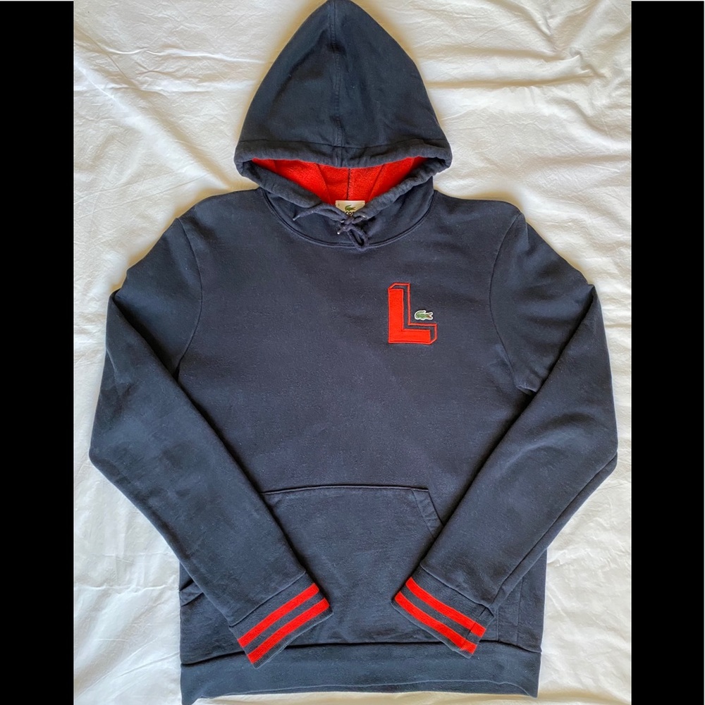Men’s Lacoste Navy Pullover Hoodie